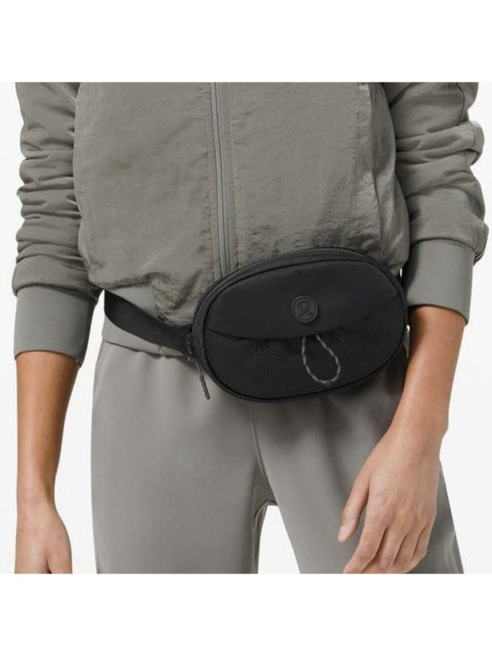 Lululemon Black Take It On Belt Bag Fanny Pack Buckle Strap Travel Classic